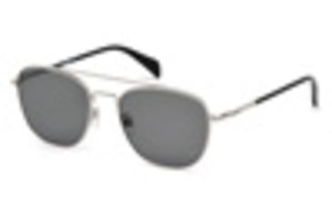 Image of Diesel DL0194 Sunglasses - Shiny Palladium Frame Color, Blue Lens Color