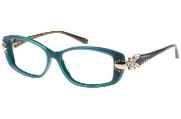 Image of Diva 5424 Eyeglass Frames, Female, Green-Olive Frame, 52-15-135 5424-02T