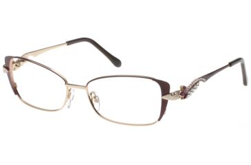 Image of Diva 5433 Progressive Prescription Eyeglasses, Wine/Gold/Violet Frame, DI5433123PR