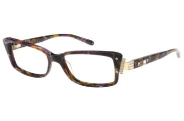 Image of Diva 5456 Bifocal Prescription Eyeglasses, Violet/Brown/Floral Frame, DI5456DE2BI