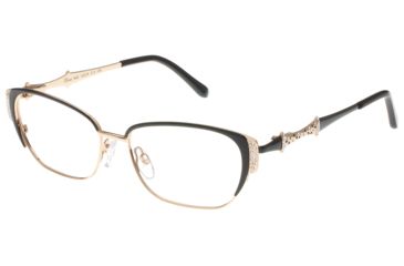 Image of Diva 5462 Bifocal Prescription Eyeglasses, Black/Gold Frame, DI54622BI