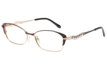Image of Diva 5466 Progressive Prescription Eyeglasses, Rose Brown/Gold Frame, DI5466897PR