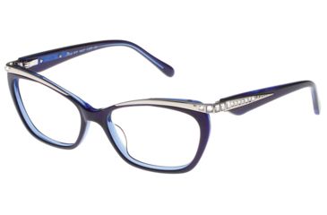 Image of Diva 5473 Progressive Prescription Eyeglasses, Blue/Silver Frame, DI547325TPR