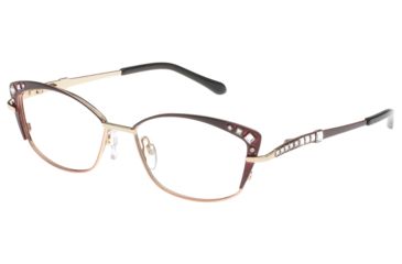 Image of Diva 5476 Progressive Prescription Eyeglasses, Burgundy/Rose/Gold Frame, DI5476888EPR