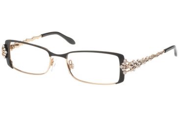 Image of Diva Womens 5332  Eyeglasses - Demi Mat Black Frame w/ Clear Lenses, Size 51-16-123 5332-2E