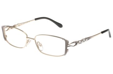 Image of Diva Womens 5358 Eyeglasses - Anthracite Fade-Gold Frame w/ Clear Lenses, Size 52-15-122 5358-223