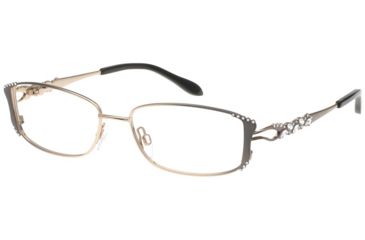 Image of Diva Womens 5358 Eyeglasses - Brown Fade-Gold Frame w/ Clear Lenses, Size 52-15-122 5358-820