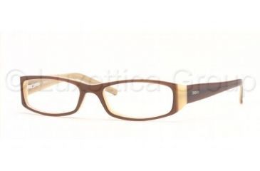 Image of DKNY DY4516 Bifocal Eyeglasses Brown Top On Beige Frame / 49 mm Prescription Lenses, 3117-4916, Select Frame Color / Lens Diameter Brown Top On Beige Frame / 49 mm Prescription Lenses