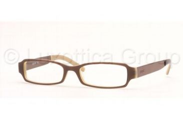Image of DKNY DY4531 SV Prescription Eyeglasses Brown Top On Beige Frame / 50 mm Prescription Lenses, 3117-5016, Select Frame Color / Lens Diameter Brown Top On Beige Frame / 50 mm Prescription Lenses