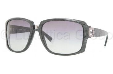 Image of DKNY DY4074 Sunglasses 350411-6016 - Striped Gray Gray Gradient