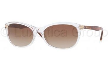 Image of DKNY DY4083 Sunglasses 300213-5617 - Transparent Brown Frame, Brown Gradient Lenses