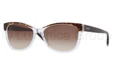 Image of DKNY DY4086 Sunglasses 353313-5617 - Tortoise Crystal Frame, Brown Gradient Lenses