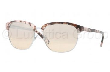 Image of DKNY DY4091 Sunglasses 35483D-5716 - Pink Tortoise Frame, Mirror Silver Gradient Lenses