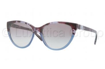 Image of DKNY DY4095 Sunglasses 355511-5417 - Blue Havana Frame, Transparent Gray Gradient Lenses