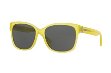 Image of DKNY DY4096 Sunglasses 368287-56 - Opal Yellow Frame, Grey Lenses