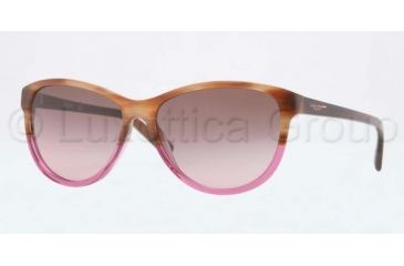 Image of DKNY DY4104 Single Vision Prescription Sunglasses DY4104-357614-5715 - Lens Diameter 57 mm, Frame Color Brown Horn