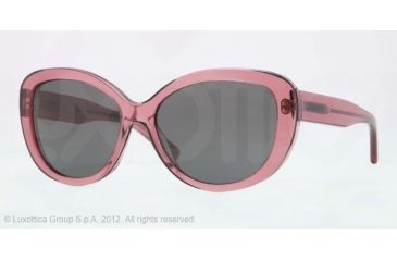Image of DKNY DY4107 Sunglasses 360387-56 - Pink Frame, Gray Lenses