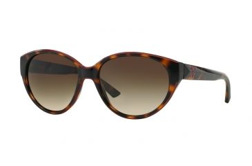 Image of DKNY DY4120 Sunglasses 301613-57 - Dark Tortoise Frame, Brown Gradient Lenses