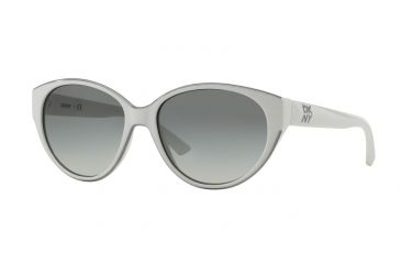 Image of DKNY DY4120 Sunglasses 365811-57 - White Frame, Grey Gradient Lenses