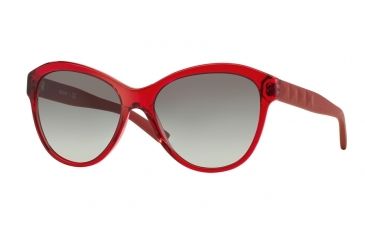 Image of DKNY DY4123 Sunglasses 364711-57 - Transparent Red Frame, Grey Gradient Lenses