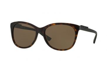 Image of DKNY DY4126 Sunglasses 301673-57 - Dark Havana Frame, Brown Lenses