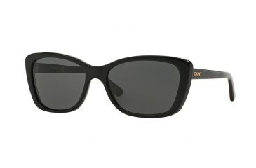 Image of DKNY DY4130 Sunglasses 300187-57 - Black Frame, Gray Lenses