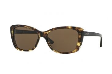 Image of DKNY DY4130 Sunglasses 367873-57 - Tortoise Frame, Brown Lenses