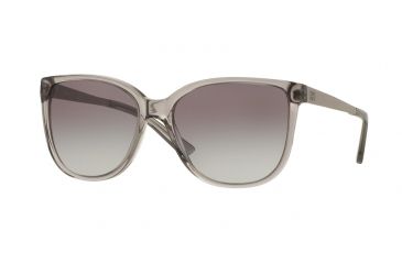 Image of DKNY DY4137 Sunglasses 369611-58 - Grey Crystal/satin Silver Frame, Grey Gradient Lenses