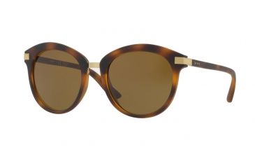 Image of DKNY DY4140 Sunglasses 370273-52 - Dark Tortoise Frame, Smoke Solid Lenses