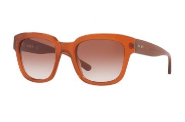 Image of DKNY DY4145 Sunglasses 372613-52 - Milky Amber Frame, Amber Gradient Lenses