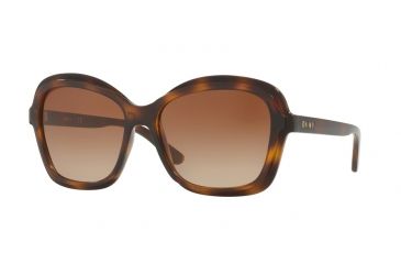 Image of DKNY DY4147 Sunglasses 370213-56 - Dark Tortoise Frame, Dark Brown Gradient Lenses