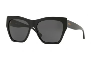Image of DKNY DY4156 Sunglasses 368887-58 - Black Frame, Dark Grey Solid Lenses
