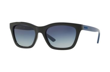 Image of DKNY DY4158 Sunglasses 36884L-55 - Black Frame, Blue Gradient Lenses