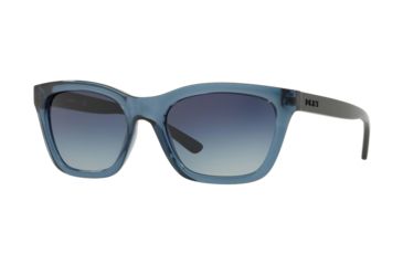 Image of DKNY DY4158 Sunglasses 37144L-55 - Dark Navy Frame, Blue Gradient Lenses
