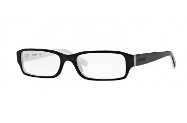 Image of DKNY DY 4585B Eyeglasses Styles Black-White Frame w/Non-Rx 50 mm Diameter Lenses, 3386-5017, DKNY DY 4585B Eyeglasses Styles Black-White Frame w/Non-Rx 50 mm Diameter Lenses