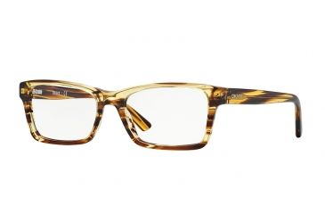 Image of DKNY DY4652 Single Vision Prescription Eyeglasses 3650-52 - Striped Honey Frame