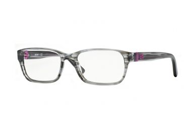 Image of DKNY DY4656 Single Vision Prescription Eyeglasses 3449-53 - Striped Gray Frame