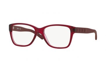 Image of DKNY DY4660 Single Vision Prescription Eyeglasses 3647-53 - Red On Transparent Red Frame