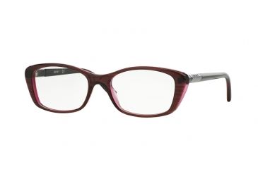 Image of DKNY DY4661 Bifocal Prescription Eyeglasses 3655-50 - Red On Red Transp Frame