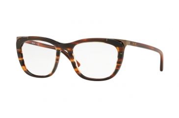 Image of DKNY DY4680 Single Vision Prescription Eyeglasses 3782-52 - Striped Havana Frame