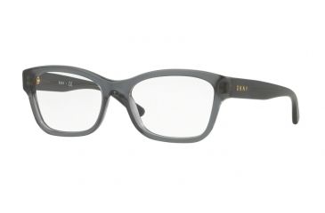 Image of DKNY DY4689 Bifocal Prescription Eyeglasses 3766-52 - Navy Transparent Frame, Demo Lenses Lenses
