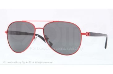 Image of DKNY DY5078 Sunglasses 105687-58 - Red Frame, Gray Lenses