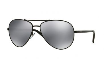 Image of DKNY DY5083 Sunglasses 10046G-59 - Matte Black Frame, Silver Mirror Lenses