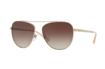 Image of DKNY DY5085 Sunglasses 124113-58 - Gold Frame, Smoke Gradient Lenses