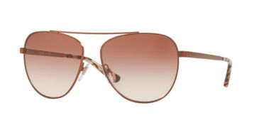 Image of DKNY DY5085 Sunglasses 124213-58 - Rose Gold Frame, Amber Gradient Lenses