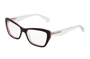 Image of Dolce&amp;Gabbana 3 LAYERS DG3194 Bifocal Prescription Eyeglasses 2794-54 - Black/pearl Fuxia/cryst Frame