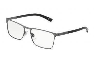 Image of Dolce&amp;Gabbana BASALTO COLLECTION DG1259 Single Vision Prescription Eyeglasses 1108-53 - Matte Gunmetal Frame