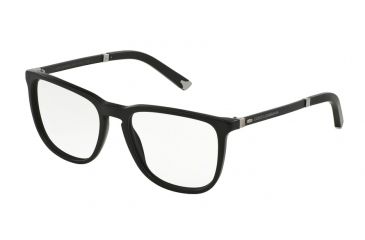 Image of Dolce&amp;Gabbana BASALTO COLLECTION DG3216 Single Vision Prescription Eyeglasses 1934-52 - Matte Black Frame