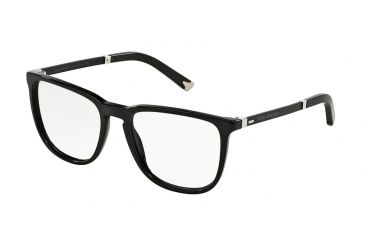 Image of Dolce&amp;Gabbana BASALTO COLLECTION DG3216 Single Vision Prescription Eyeglasses 501-52 - Black Frame