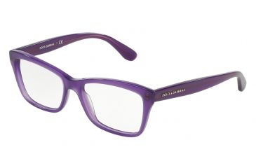 Image of Dolce&Gabbana CONTEMPORARY DG3215 Single Vision Prescription Eyeglasses 2914-52 - Opal Violet Frame